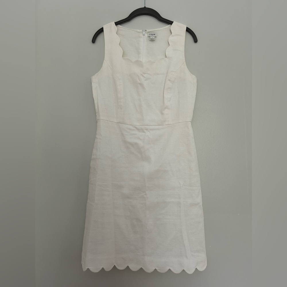 White J. Crew Sleeveless Dress, Size 4